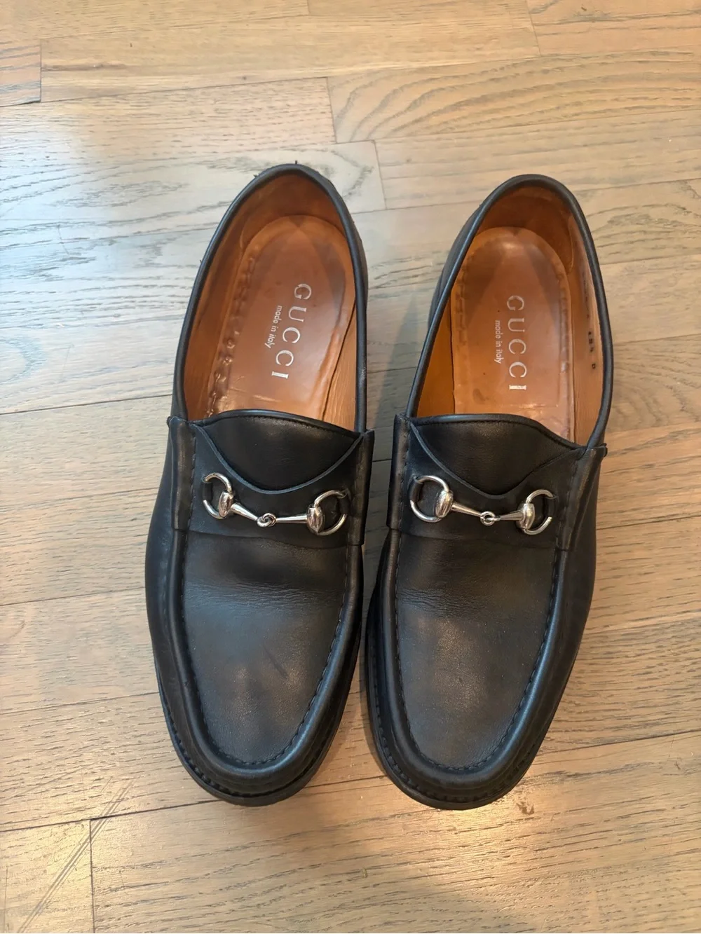 Gucci Men's Black Leather Loafers